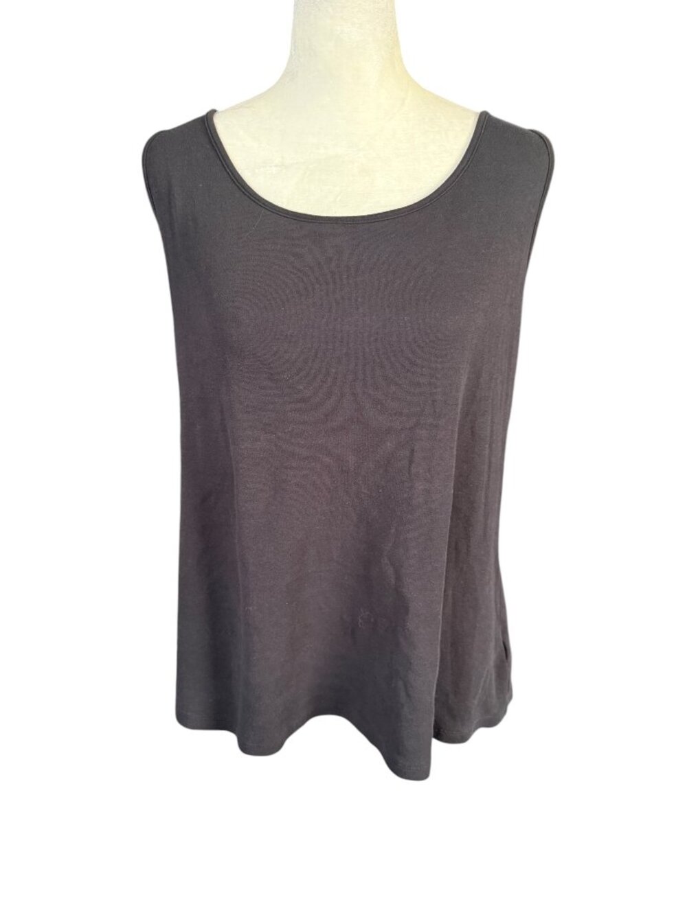 Jones New York women's black sleeveless stretchy tank top size XXL